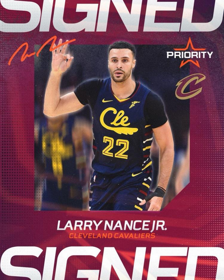 乐鱼官网-经纪公司宣布：小南斯正式签约骑士，重回克利夫兰